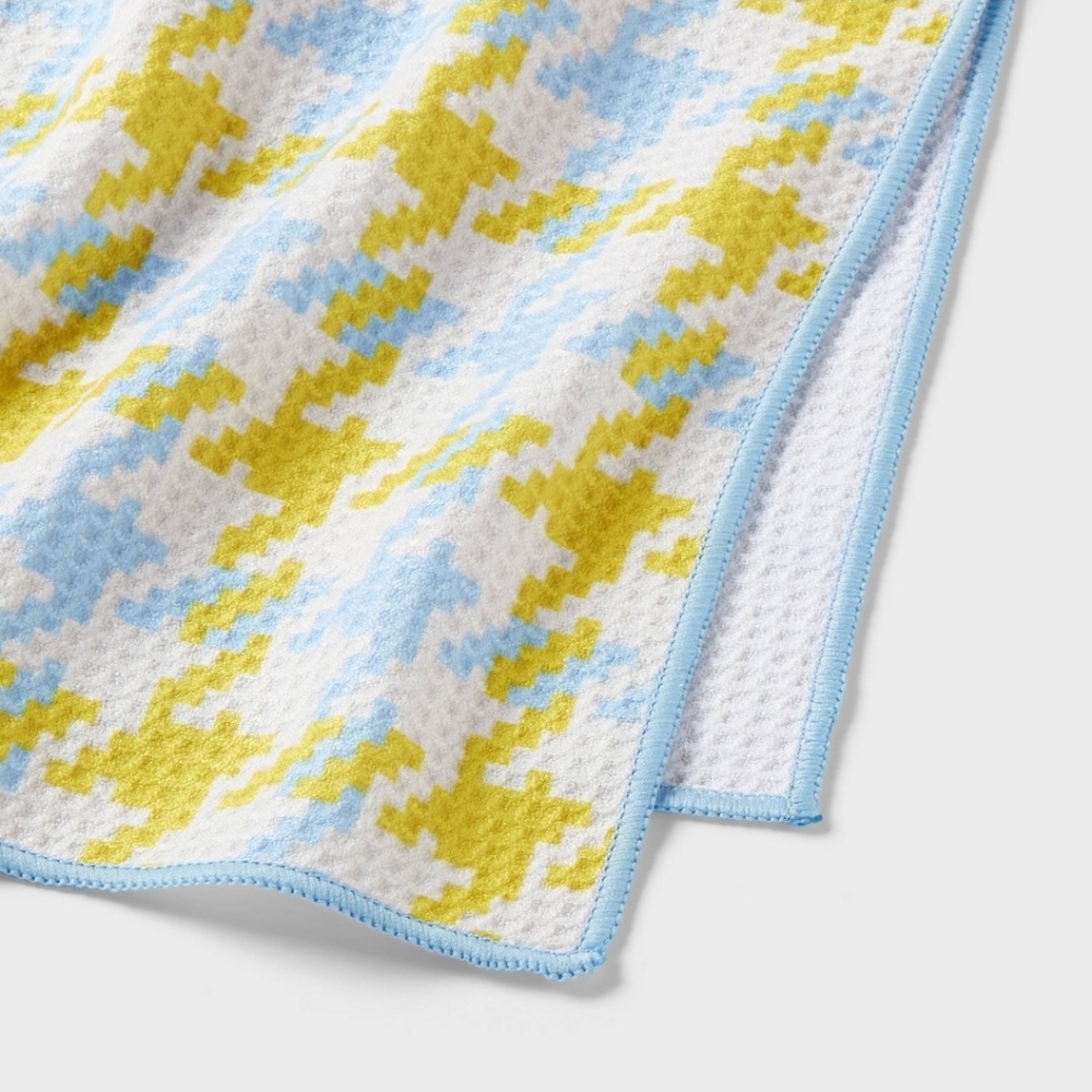Room Essentials NWT 3pc Waffle Texture Hand Towel Set In Floral/Splatter/Hounds - Picture 8 of 10